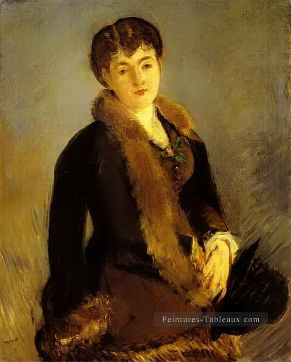 Portrait de Mademoiselle Isabelle Lemonnier Édouard Manet Peintures à l'huile